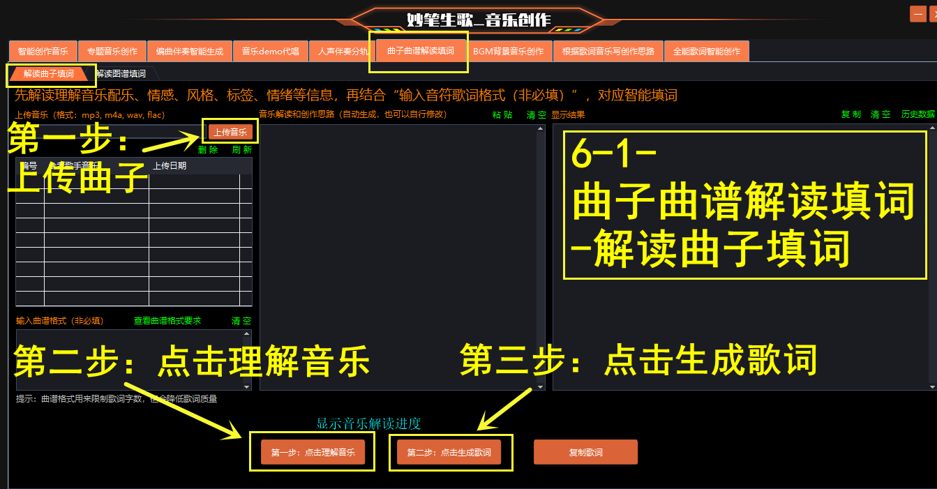 解读曲子AI填词